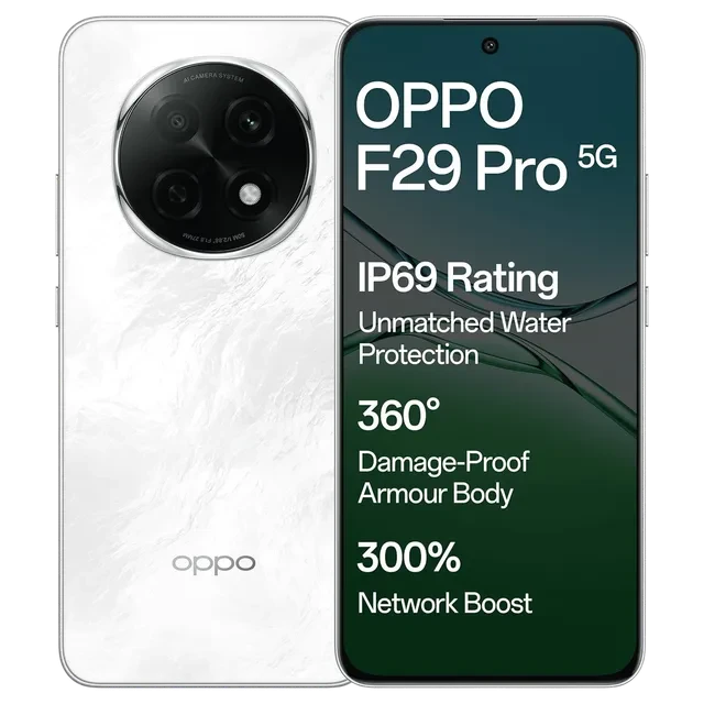 oppo F29 Pro 5G (8GB RAM, 256GB, Marble White)